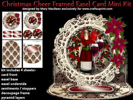 Christmas Cheer Framed Easel Card Mini Kit