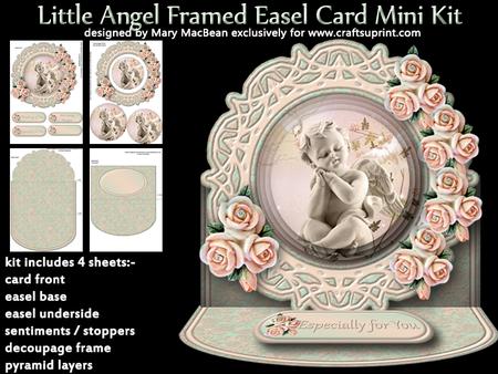 Little Angel Framed Easel Card Mini Kit