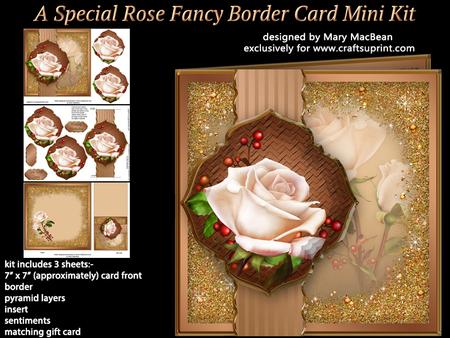 A Special Rose Fancy Border Card Mini Kit