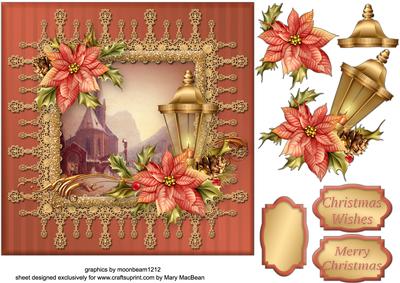 Lacy Lovelies 7" x 7" - Christmas Lantern
