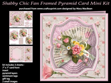 Shabby Chic Fan Framed Pyramid Card Mini Kit