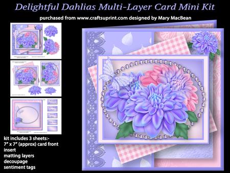 Delightful Dahlias Multi-layer Card Mini Kit