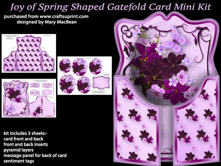 Joy of Spring Shaped Gatefold Card Mini Kit
