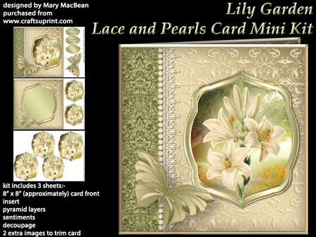 Lily Garden Lace and Pearls Card Mini Kit
