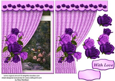 Room with a View - Purple Roses
