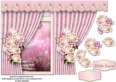 Room with a View - Pink and Cream Roses