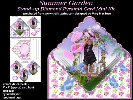 Summer Garden Diamond Pyramid Card Mini Kit