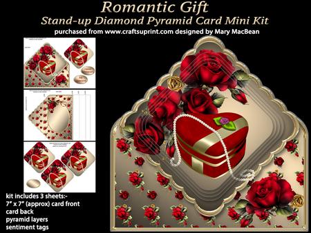 Romantic Gift Diamond Pyramid Card Mini Kit