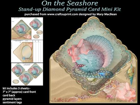 On the Seashore Diamond Pyramid Card Mini Kit