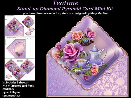 Teatime Diamond Pyramid Card Mini Kit