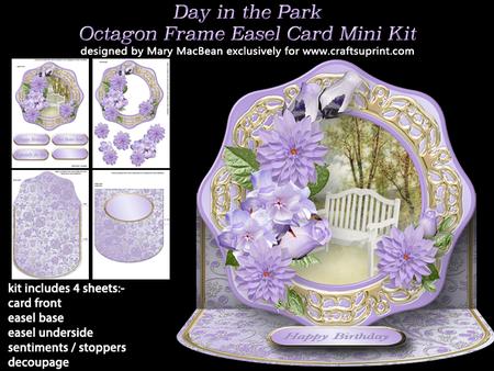 Day in the Park Octagon Frame Easel Card Mini Kit