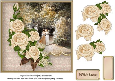 Roses in the Park Card Front