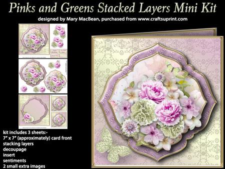 Pinks and Greens Stacked Layers Mini Kit