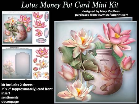 Lotus Money Pot Card Mini Kit