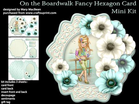 On the Boardwalk, Fancy Hexagon Card Mini Kit