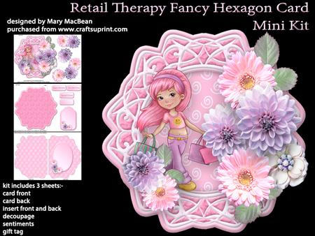 Retail Therapy Fancy Hexagon Card Mini Kit