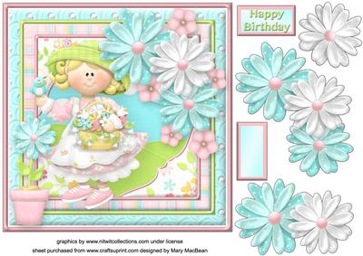 A Little Bird Told Me Decoupage Card Front