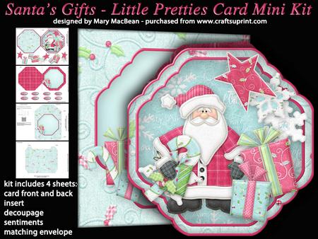 Santa's Gifts - Little Pretties Card Mini Kit