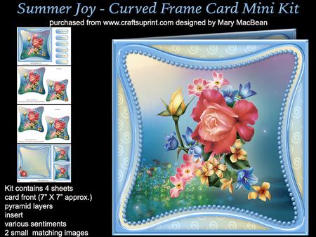 Summer Joy - Curved Frame Card Mini Kit