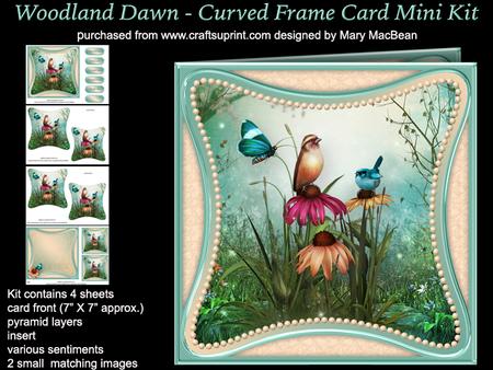Woodland Dawn - Curved Frame Card Mini Kit