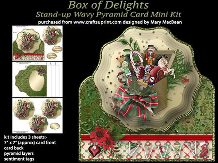 Box of Delights - Stand-up Wavy Pyramid Card Mini Kit