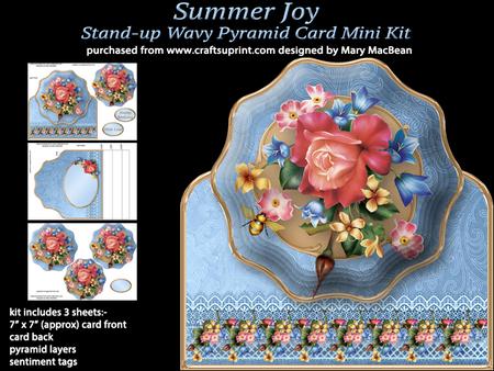Summer Joy - Stand-up Wavy Pyramid Card Mini Kit