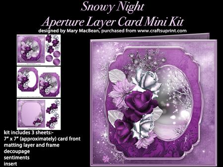 Snowy Night - Aperture Layer Card Mini Kit