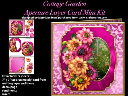 Cottage Garden - Aperture Layer Card Mini Kit