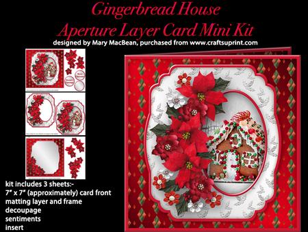 Gingerbread House - Aperture Layer Card Mini Kit