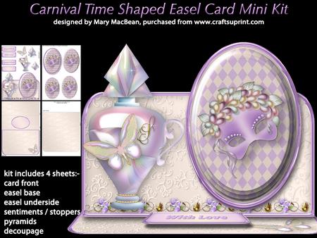 Carnival Time - Shaped Easel Card Mini Kit