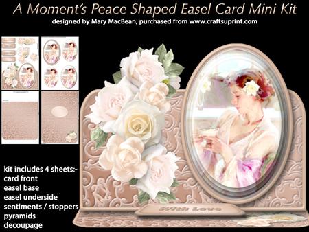 A Moment's Peace - Shaped Easel Card Mini Kit