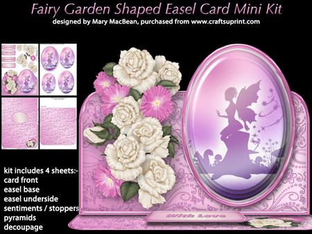 Fairy Garden Shaped Easel Card Mini Kit