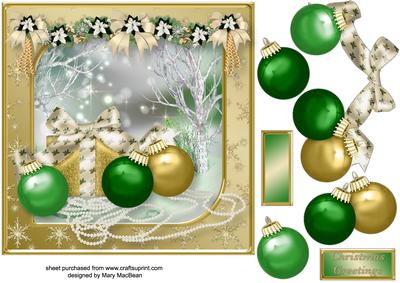 A Special Gift Decoupage Card Front