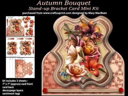 Autumn Bouquet Stand-up Bracket Card Mini Kit