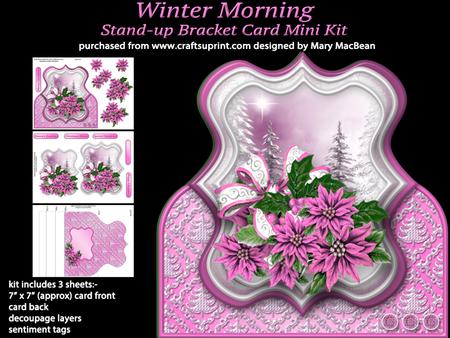 Winter Morning - Stand-up Bracket Card Mini Kit