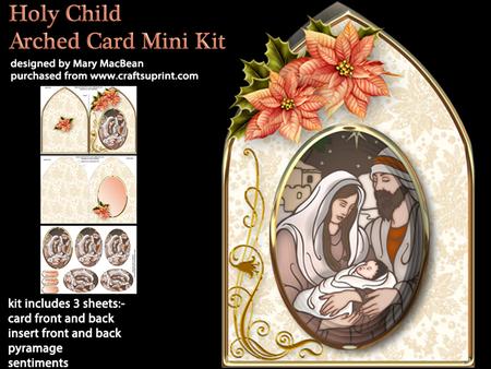 Holy Child - Arched Card Mini Kit