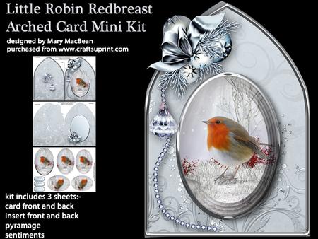 Little Robin Redbreast - Arched Card Mini Kit