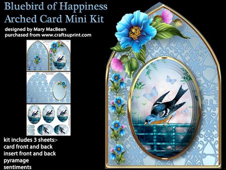 Bluebird of Happiness - Arched Card Mini Kit