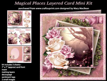 Magical Places Layered Card Mini Kit