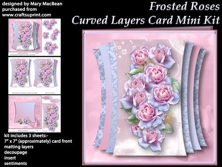 Frosted Roses - Curved Layers Card Mini Kit