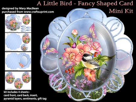 A Little Bird - Fancy Shaped Card Mini Kit