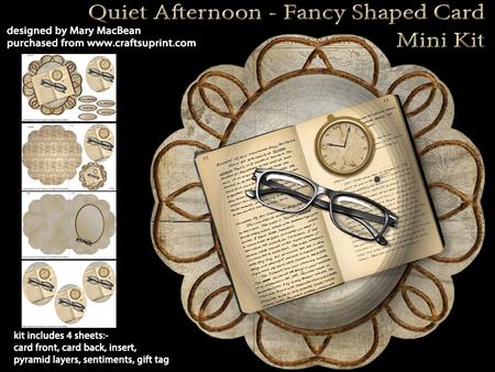 Quiet Afternoon - Fancy Shaped Card Mini Kit