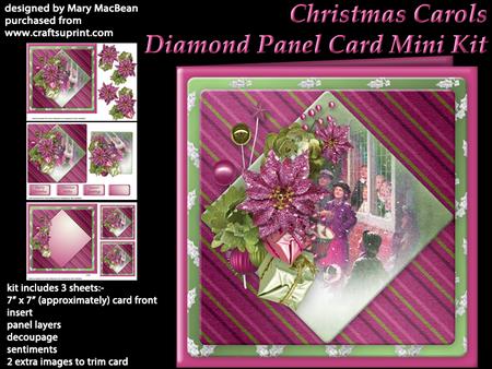 Christmas Carols - Diamond Panel Card Mini Kit