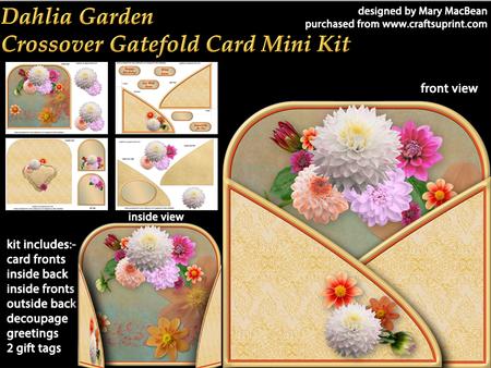 Dahlia Garden - Crossover Gatefold Card Mini Kit