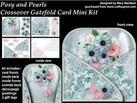 Posy and Pearls - Crossover Gatefold Card Mini Kit