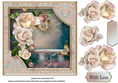 A Quiet Moment Decoupage Card Front