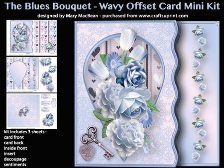 The Blues Bouquet - Wavy Offset Card Mini Kit