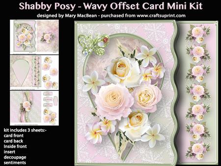 Shabby Posy - Wavy Offset Card Mini Kit