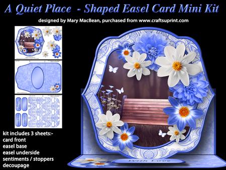 A Quiet Place - Shaped Easel Card Mini Kit