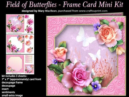 Field of Butterflies - Frame Card Mini Kit
